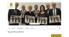 Desktop Screenshot of buergerstiftung-duelmen.de